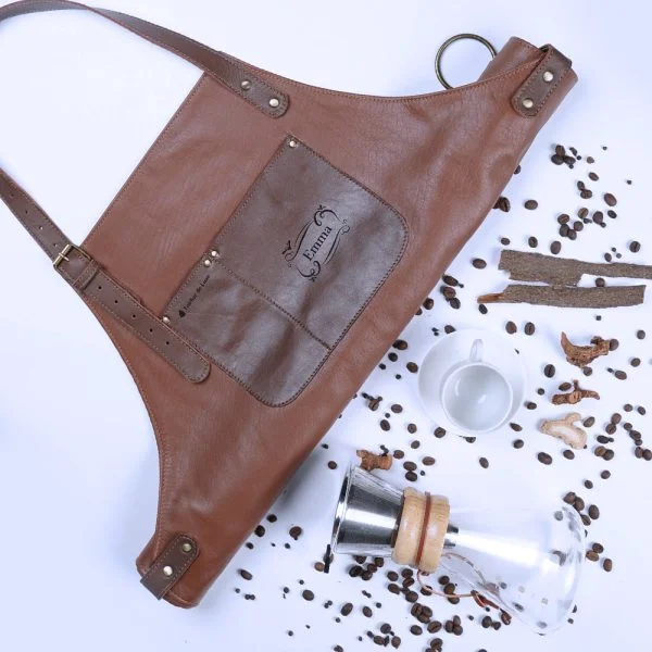 Tablier en cuir personnalisé idéal pour les Professionnels!