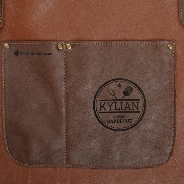 Tablier Barbecue Personnalisé En Cuir pour homme et femme