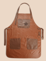 Tablier de coiffeur personnalisé en cuir