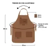 Tablier en cuir personnalisé idéal pour les Professionnels!