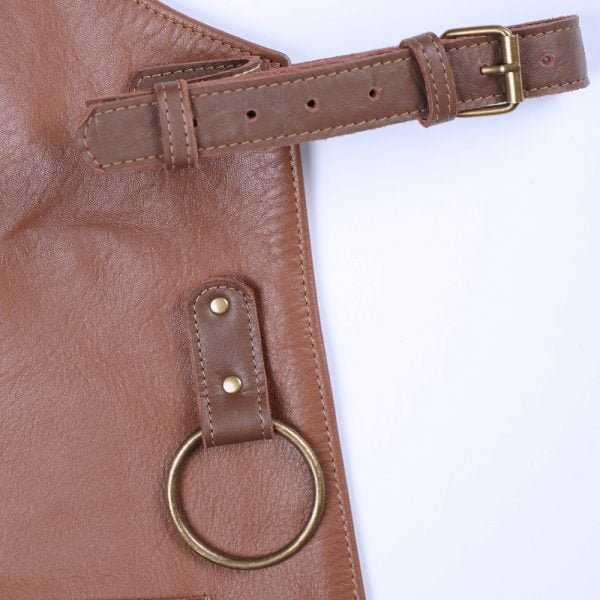 Tablier de serveur personnalisé en cuir pour homme et femme