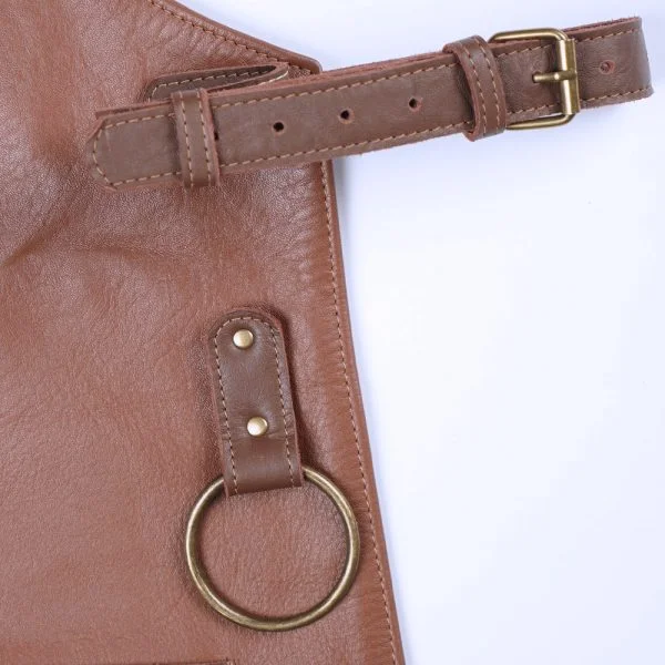Tablier de serveur personnalisé en cuir pour homme et femme