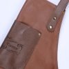Tablier de serveur personnalisé en cuir pour homme et femme