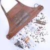 Tablier de serveur personnalisé en cuir pour homme et femme