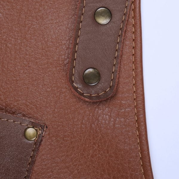 Tablier de coiffeur personnalisé en cuir