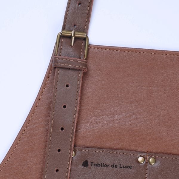 Tablier de cuisine personnalisé en cuir pour les chefs