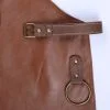 Tablier esthéticienne personnalisé en cuir